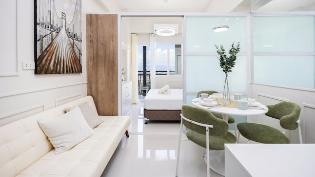 Condo, 1 habitación, con acceso para personas discapacitadas, balcón | Sala de estar