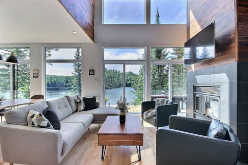 Chalet L’Enchanteur • Bord du lac • Luxe  • 6 chambres, 3 SDB, SPA