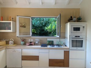 Microondas, horno, parrilla de estufa y lavavajillas 