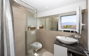 Shower, hair dryer