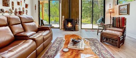 TV connectée, cheminée