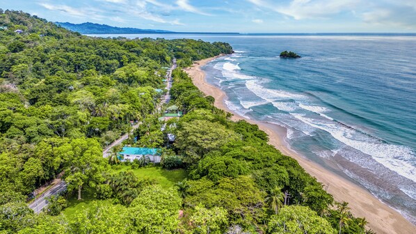 Beach - Luxury Beachfront 2BR Apartment with Oceanview Terrace with AC (puerto viejo)