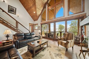 Smart TV, fireplace, video games, foosball