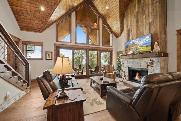 Smart TV, fireplace, video games, table football