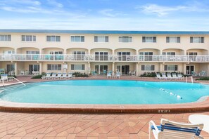 A heated pool