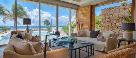 TV connectée, cheminée, chaîne hi-fi