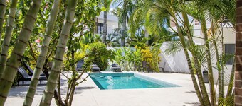 Room in hotel casa pierretta, downtown, near the beach. Las terrenas