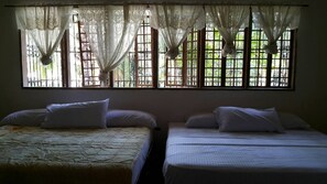 4 habitaciones y ropa de cama 