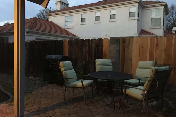 Back patio yard