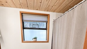 Shower, jetted bath, towels, soap - Spectacular views from cabin in Cle Elum. Hiking, fishing, ATVs, and breweries! (Cle Elum)