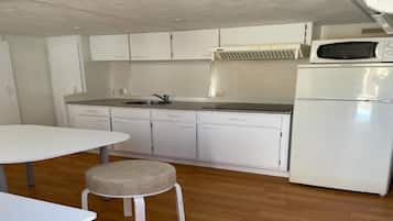 Microondas y placa de cocina
