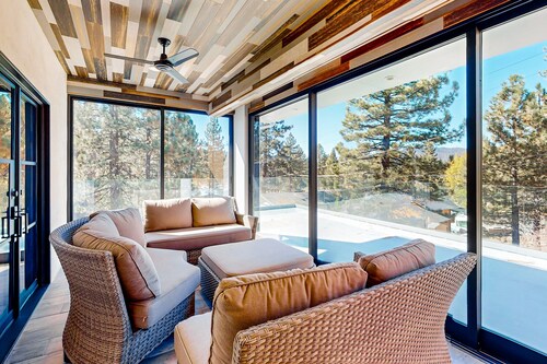 Hillside Hideaway ~ Dog-friendly home with wraparound deck, grill, game room, & bar - walk to dining