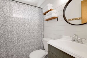 Hair dryer, towels
