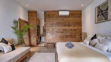 Apartemen Deluks, balkon | Seprai katun Mesir, seprai premium, brankas, dan Wi-Fi gratis