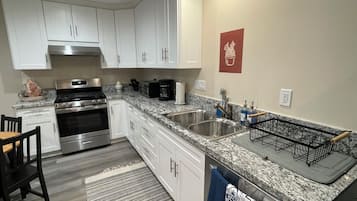 Microwave, oven, stovetop, dishwasher