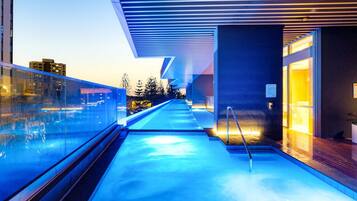 Indoor pool, a heated pool