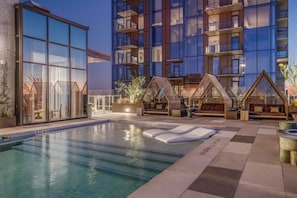 A heated pool