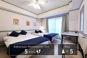 1 غرفة نوم ومكواة/لوح كي وخدمة الإنترنت