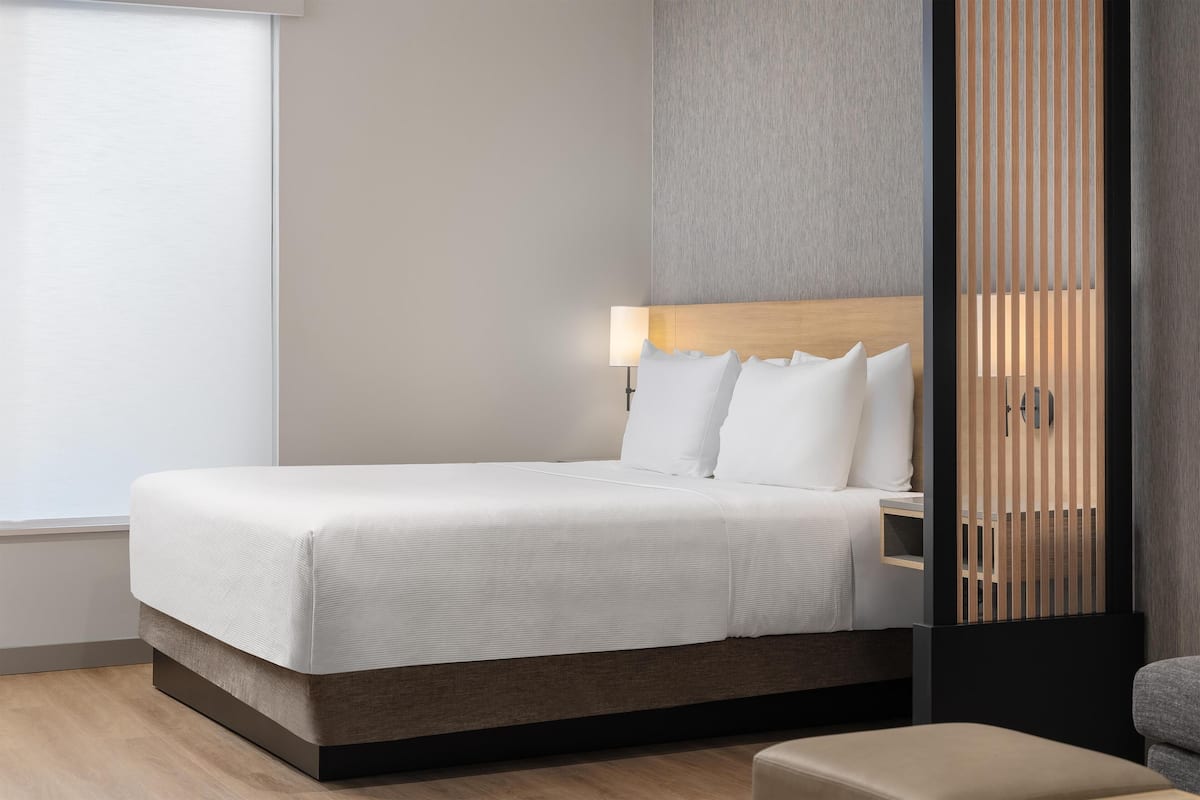 In-room safe, desk, laptop workspace, blackout drapes