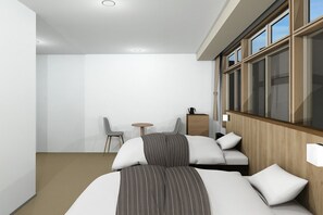 Chambre avec lits jumeaux | Coffres-forts dans les chambres, ameublement personnalisé