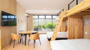 In-room safe, individually furnished, blackout curtains