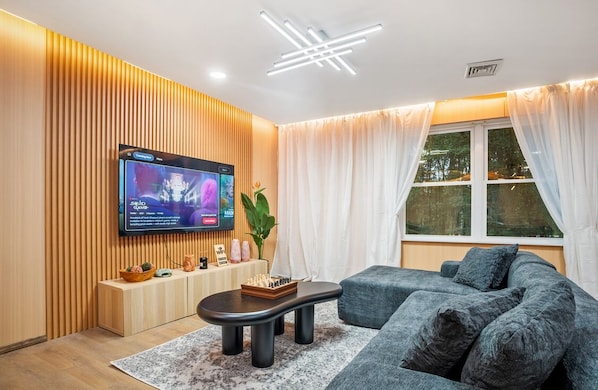 Smart TV, video games, foosball