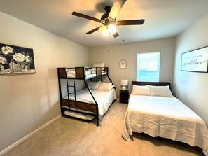 3 bedrooms, iron/ironing board, travel crib, free WiFi