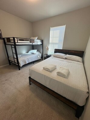 3 bedrooms, iron/ironing board, travel crib, free WiFi