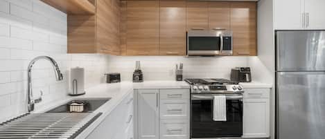 Microwave, oven, stovetop, dishwasher