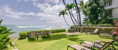 อพาร์ทเมนท์ (1 Bedroom) | ชายหาด | หาดส่วนตัว, เก้าอี้อาบแดด, ร่มชายหาด, ผ้าเช็ดตัวชายหาด