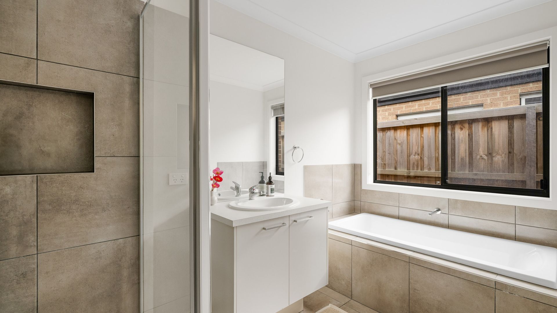 Shower, hair dryer