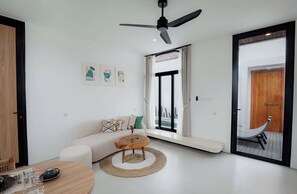 Vila, 1 quarto, piscina particular | Wi-Fi de cortesia, roupa de cama