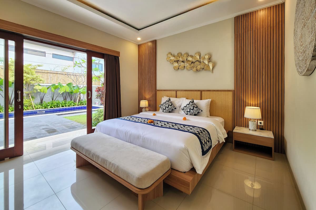 Vila luxo, 2 quartos, para não fumantes, piscina particular | Wi-Fi de cortesia, roupa de cama