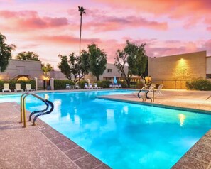 Pool - Modern-Boho Townhouse with Private Hot Tub, Firepit & Grill - 5 Min to Old Town! (Scottsdale)