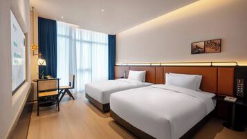 Deluxe Double Double Bed Room | Laptop workspace, free WiFi, bed sheets