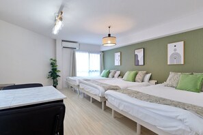 1 slaapkamer, een strijkplank/strijkijzer, internet