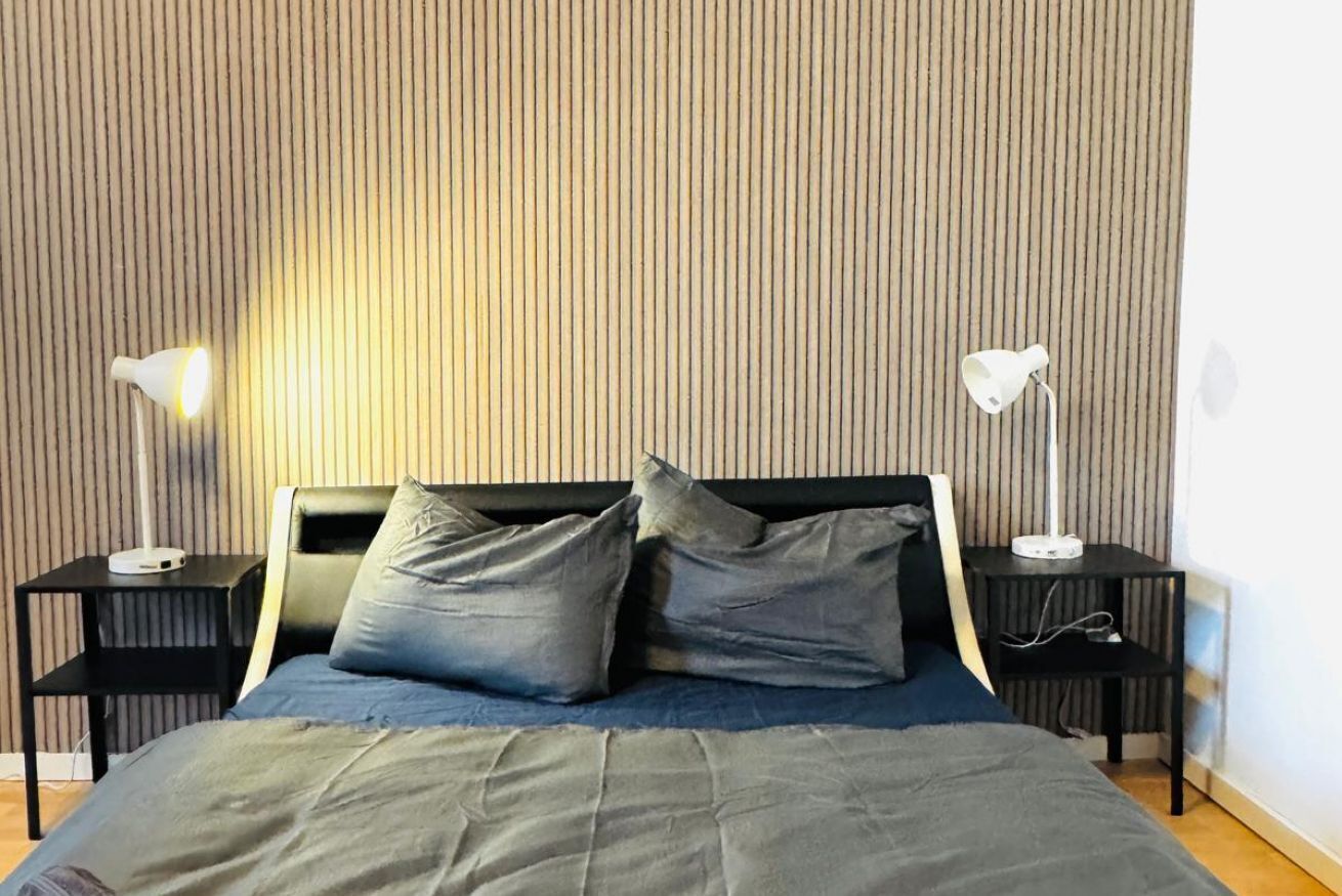 1 bedroom, iron/ironing board, bed sheets