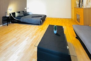 1 bedroom, iron/ironing board, bed sheets