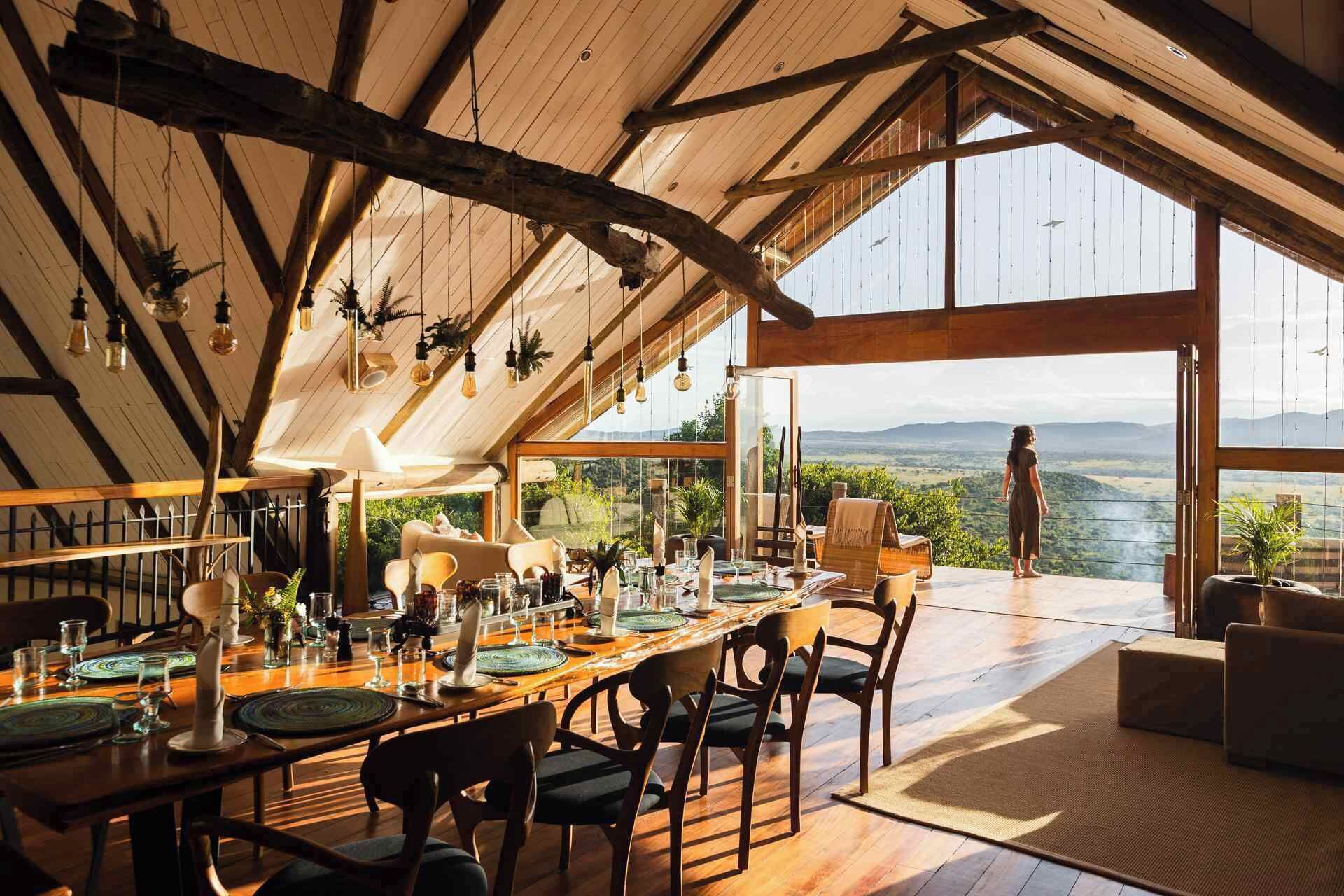 Luxe villa, uitzicht op heuvels | Dineren