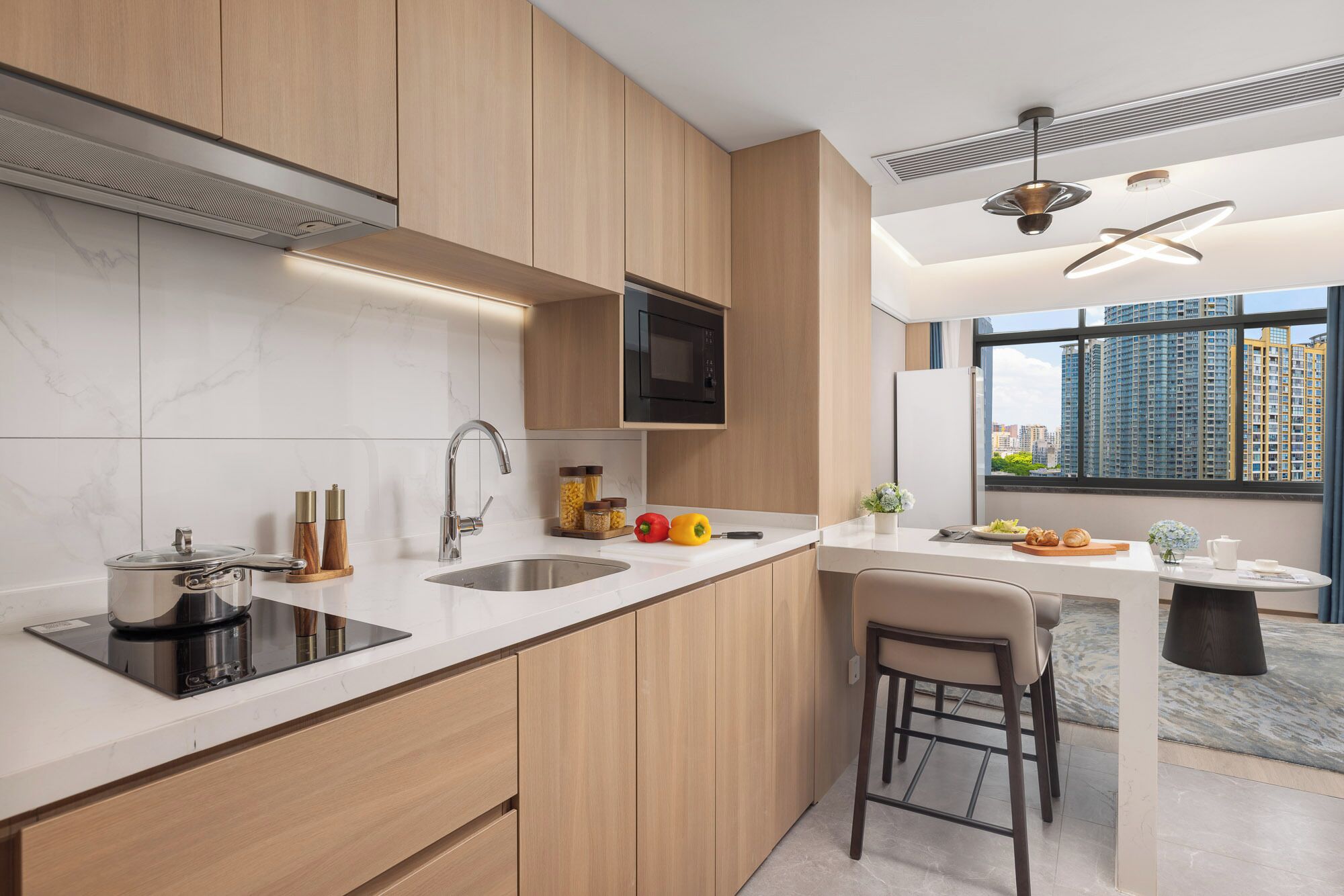 Deluxe Apartment, 1 Bedroom | Down comforters, desk, blackout drapes, iron/ironing board