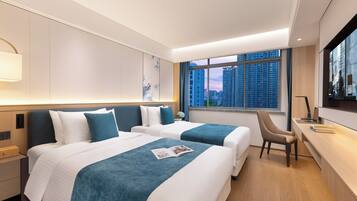 Estudi Deluxe, 2 llits individuals | Wifi gratuïta