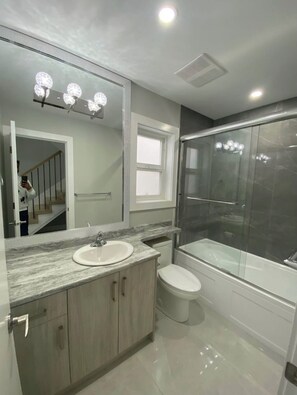 Towels, soap, toilet paper