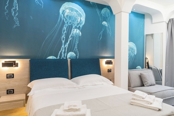 Chambre Triple, balcon, vue ville