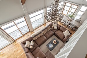 TV, fireplace - Mountain Village Home with Hot Tub, Fireplace, and Game Room with Wet Bar! (Big Sky)
