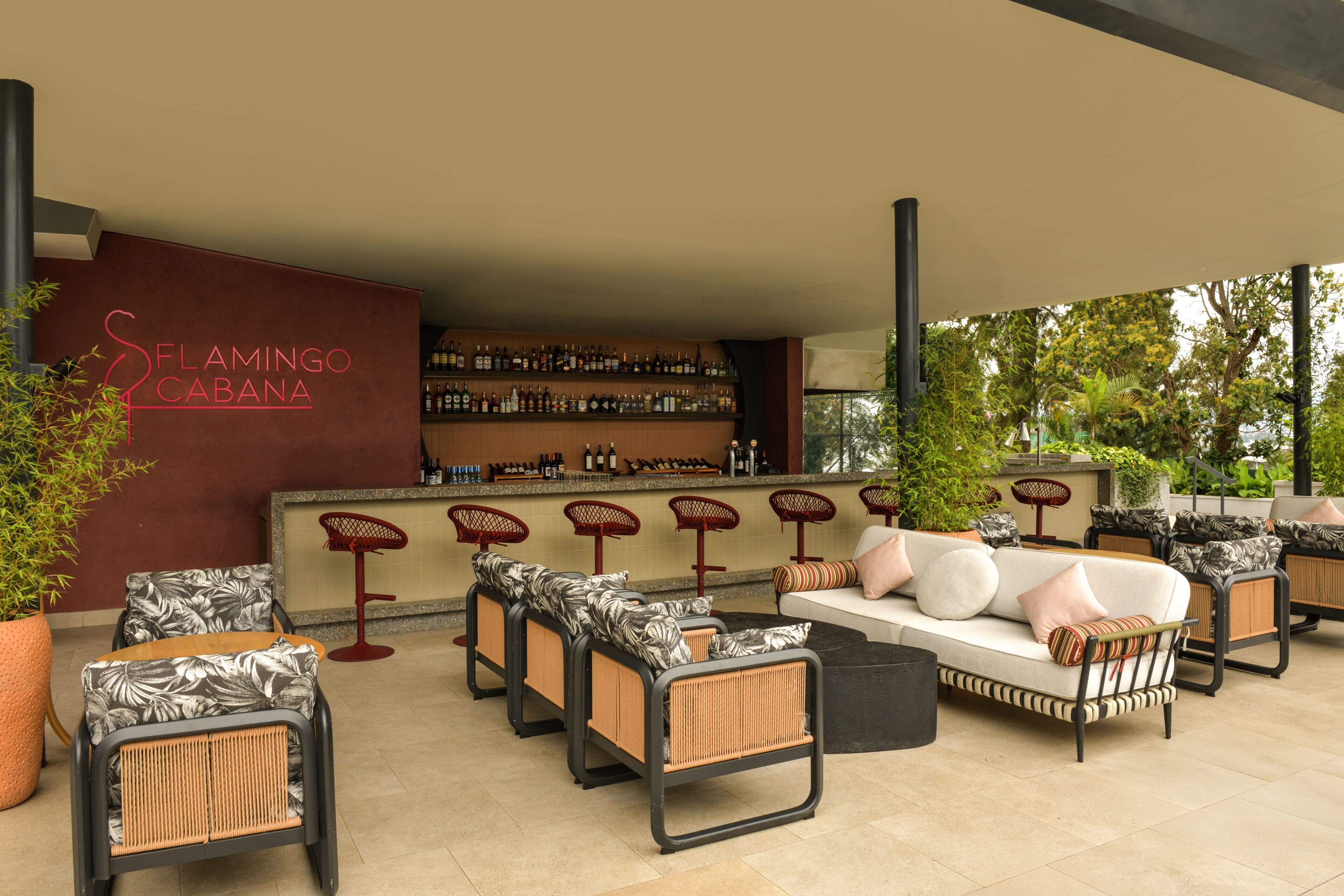 Poolside bar