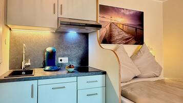 1 bedroom, iron/ironing board, travel crib, free WiFi