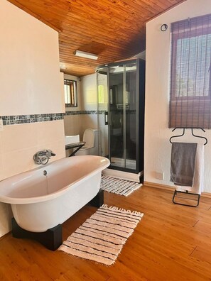 Luxury-Apartment, Balkon | Badezimmer