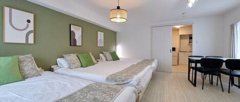 2 dormitorios, tabla de planchar con plancha, Internet