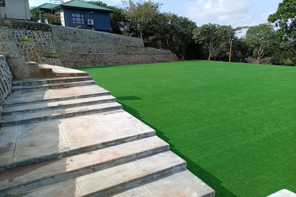 Quarto casal luxo, sacada, vista para o jardim | Terraço/pátio