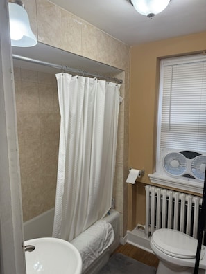 Hair dryer, towels